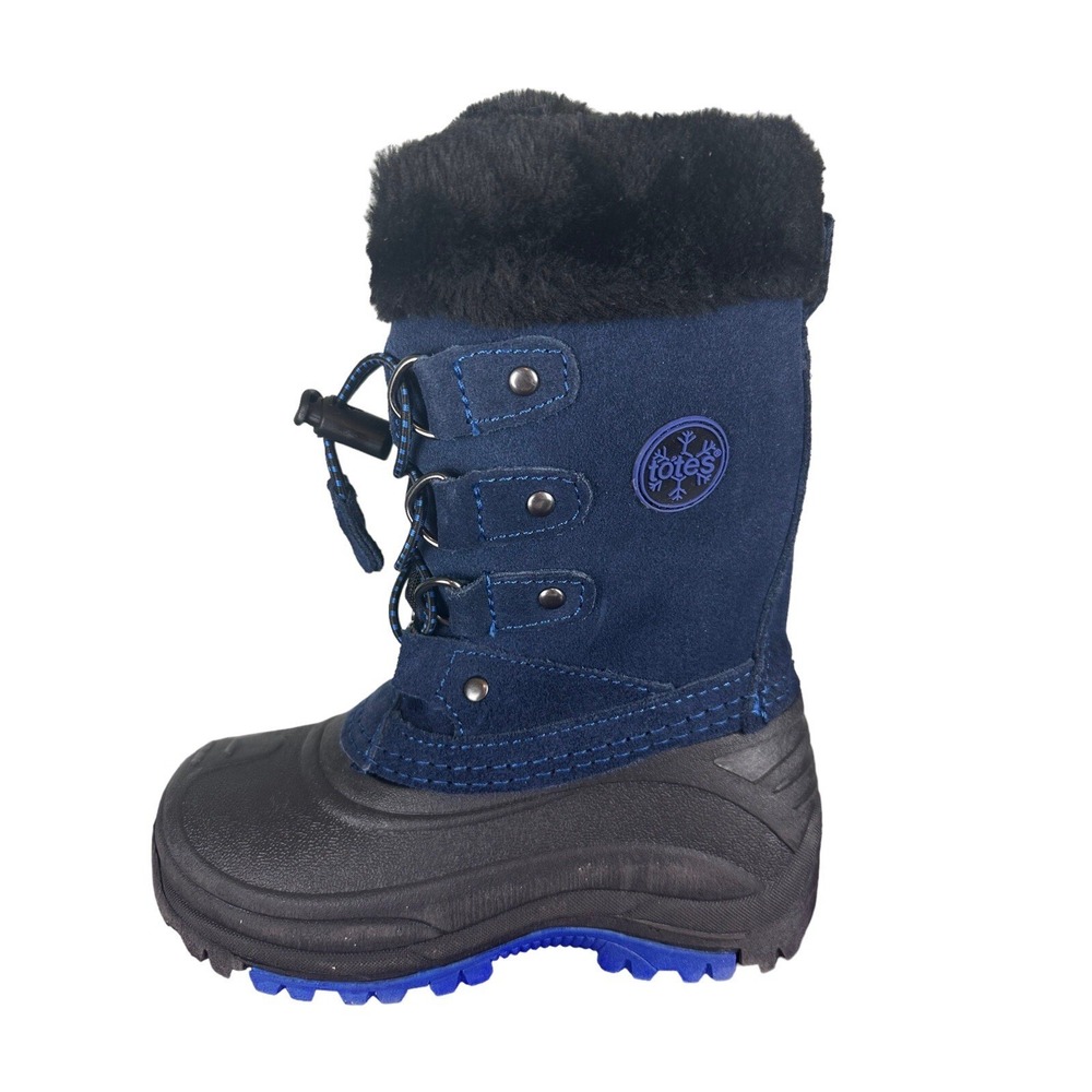 Totes Boys Liam Insulated Flat Heel Winter Boots Size 11M New with Box Ski Snow